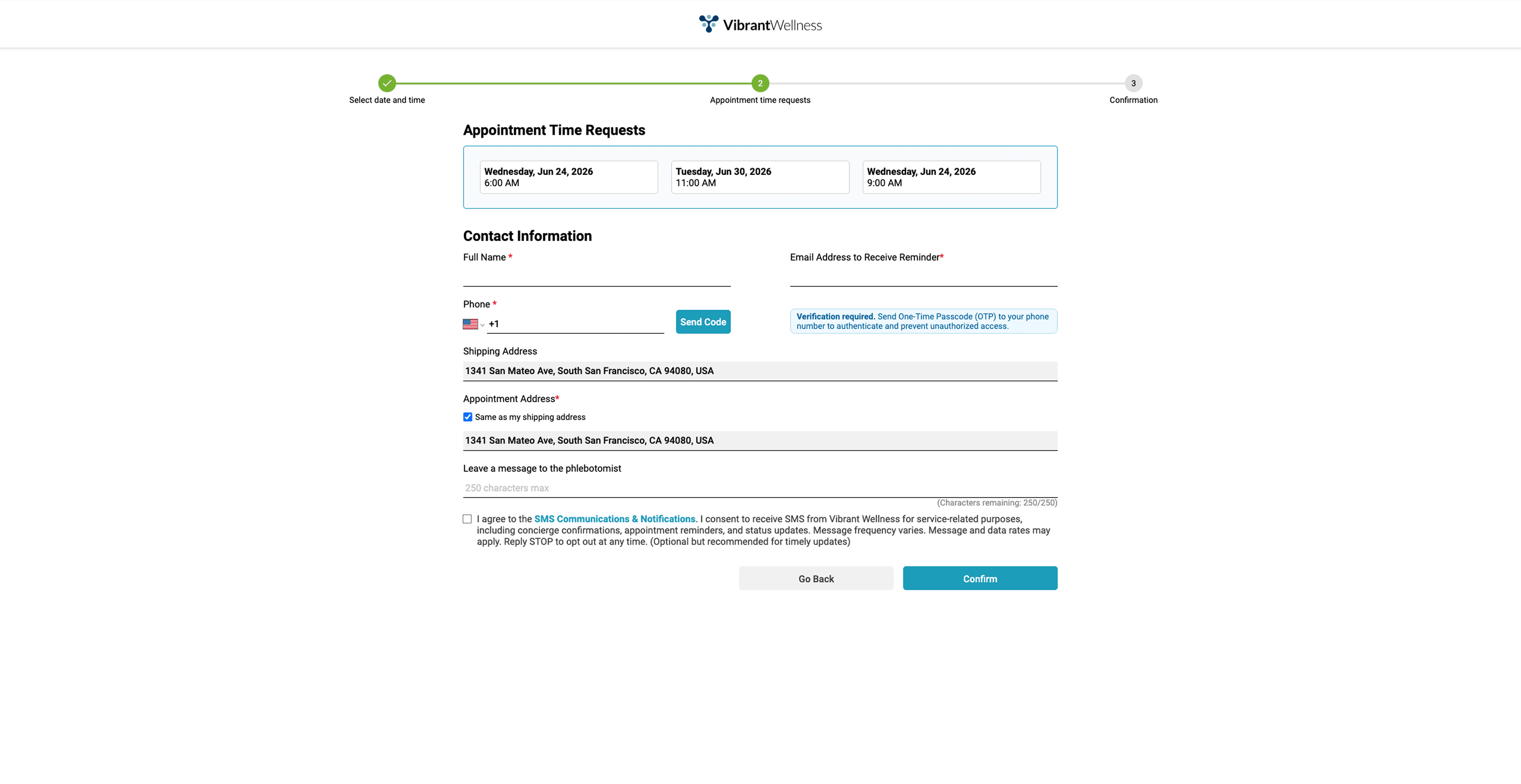 Contact & Payment